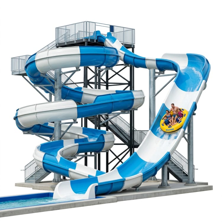 Scivolo per raft familiari