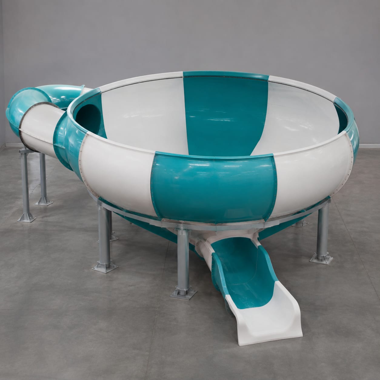 Scivolo acquatico a imbuto in vetroresina