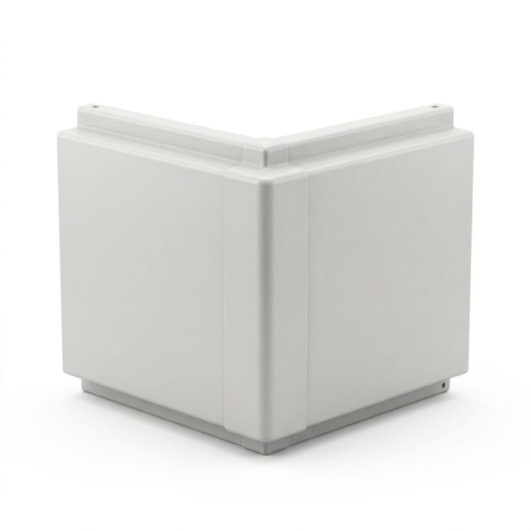 Pannello di rivestimento angolare per facciata in vetroresina