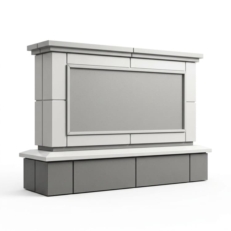 Rivestimento per insegna monumentale in vetroresina