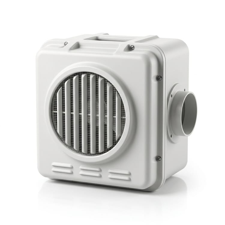 Involucro esterno per ventilatore medicale in vetroresina
