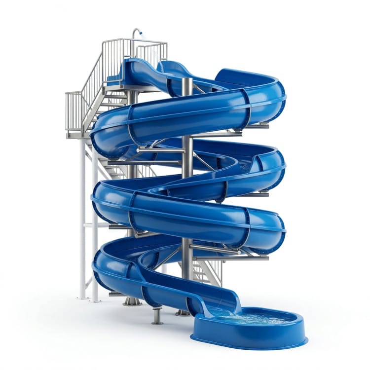 Scivolo acquatico a spirale