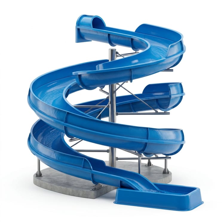 Scivolo acquatico tubolare